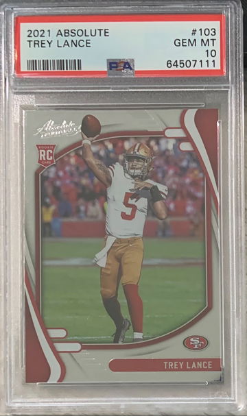 2021 Absolute Trey Lance PSA 10