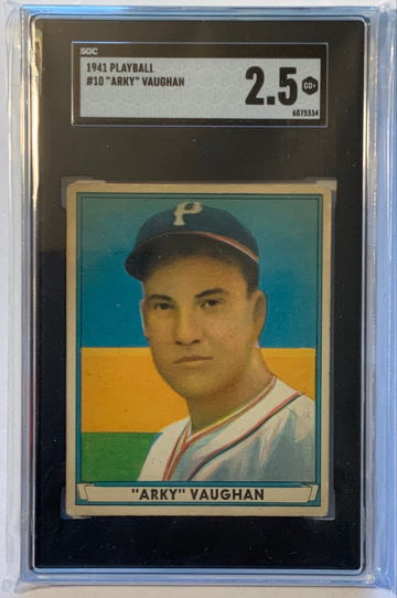 1941 Playball Arky Vaughan SGC 2.5