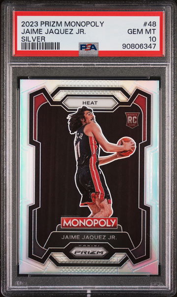 2023 PANINI JAIME JAQUEZ JR. PRIZM MONOPOLY SILVER #48 PSA 10
