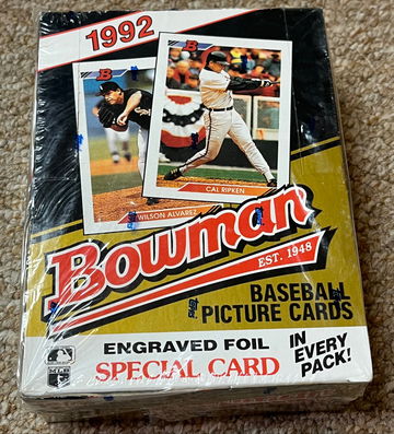 1992 Bowman FACTORY sealed box - see description 