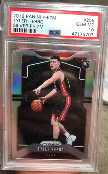 Tyler Herro Prizm Rookie Silver #259 PSA 10