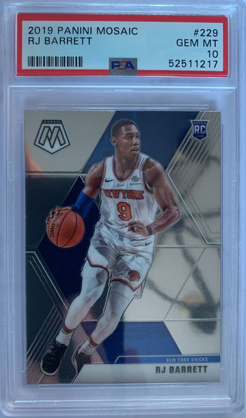 2019 Panini Mosaic RJ Barrett PSA 10