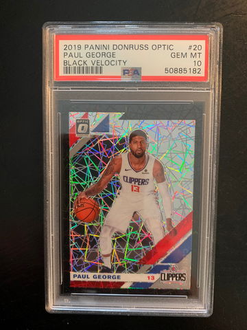 2019 Optic Black Velocity /39 Paul George PSA 10 POP 1