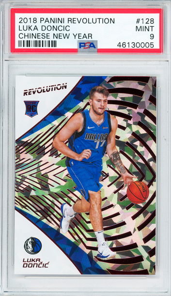 2018 Panini Revolution Luka Doncic Chinese New Year #128 PSA 9