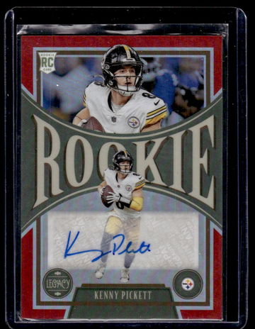 2022 Panini Chronicles Legacy Red Prizm Kenny Pickett #201 RC Auto /50