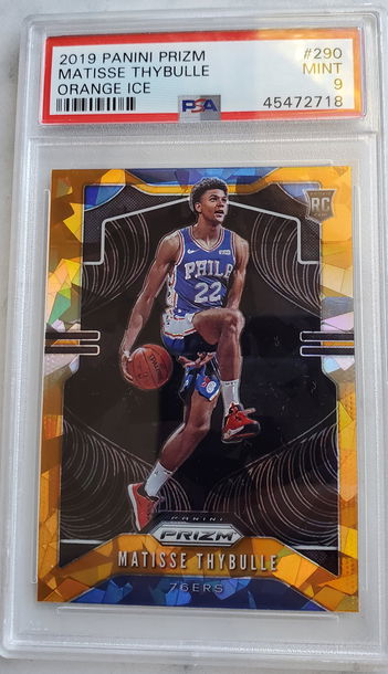2019 Prizm Matisse Thybulle Orange Ice PSA 9
