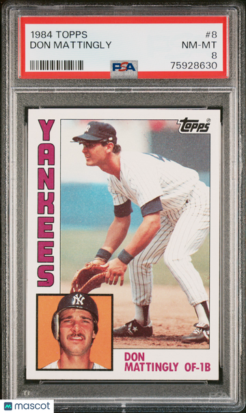 1984 Topps Don Mattingly #8 PSA 8