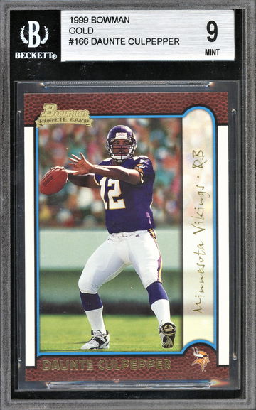 1999 Bowman Gold Daunte Culpepper RC 43/99