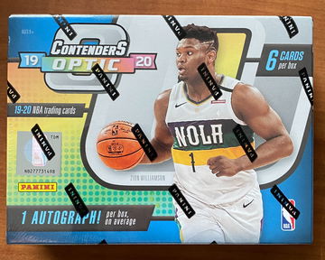 2019-20 Panini Contenders Optic Sealed Hobby Box