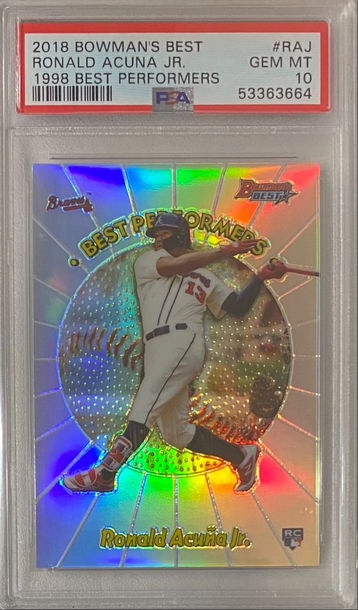 2018 Bowmans Best Ronald Acuna Jr Rookie 1998 Best Performers PSA 10