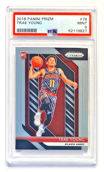 2018 Panini Prizm Trae Young #78 Rookie PSA 9 Mint