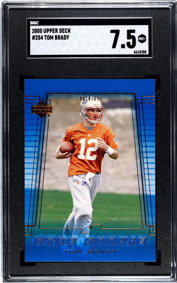 2000 Upper Deck #254 Tom Brady SGC 7.5 Rookie RC
