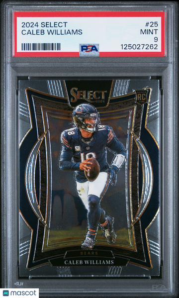 2024 Panini Select Caleb Williams #25 PSA 9