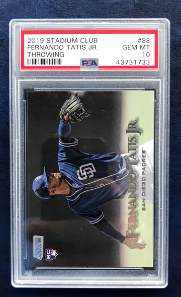 2019 Topps Stadium Club #88 - Throwing - Fernando Tatis Jr - PSA 10