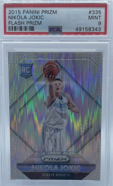 2015 Panini Prizm Nikola Jokic Flash Prizm PSA 9 MINT