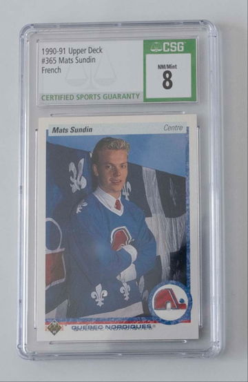 Mats Sundin 1990-91 Upper Deck French CSG 8 Rookie #365