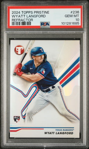 2024 Topps Pristine Refractor Wyatt Langford #236 PSA 10