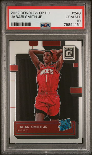 2022 Panini Donruss Optic Jabari Smith Jr. #240 RC PSA 10