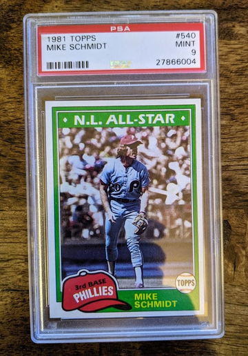 1981 Topps Mike Schmidt PSA 9