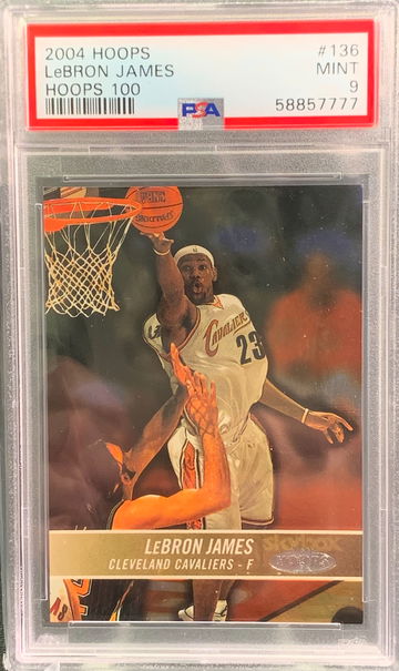 2004 Hoops Lebron James Hoops 100 26/100 PSA 9