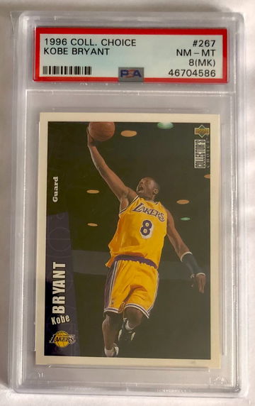 1996 Kobe Bryant Collector’s Choice #267 PSA 8(MK)