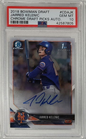 Jarred Kelenic Bowman Chrome Auto PSA 10 