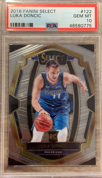 2018 Select Luka Doncic Premier Level Rookie PSA 10