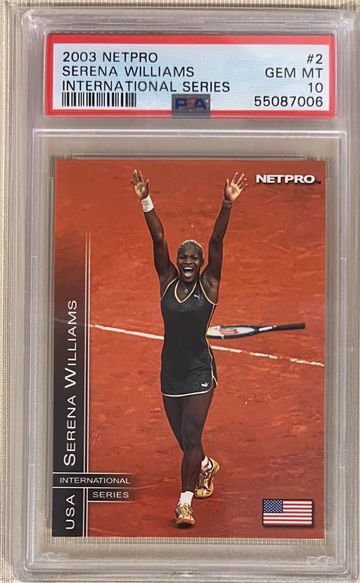 2003 Netpro #2 International Series Serena Williams Rookie PSA 10