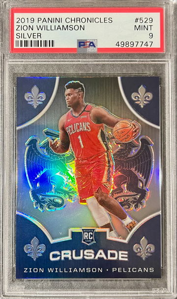 2019 Panini Chronicles Zion Williamson Silver #529 PSA 9