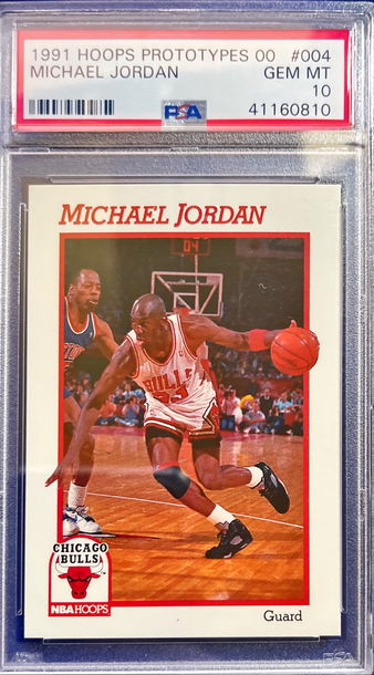 1991 Hoops Prototypes #004 Michael Jordan PSA 10