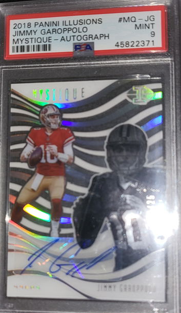 2018 panini illusions Jimmy Garoppolo auto /25