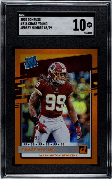 2020 Donruss Chase Young Jersey Number parallel 83/99