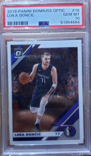 2019 Donruss Optic Luka Doncic 16 PSA 10 Gem-Mint