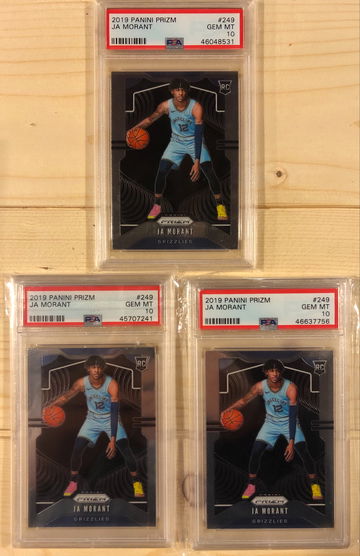 Ja Morant Prizm PSA 10 - Lot (3)