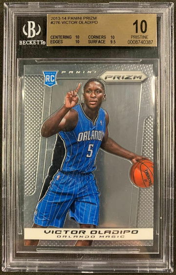 2013-14 Panini Prizm #276 Victor Oladipo Rookie RC BGS 10 PRISTINE POP 8 - DHL Express Air 5-6 Days with Tracking