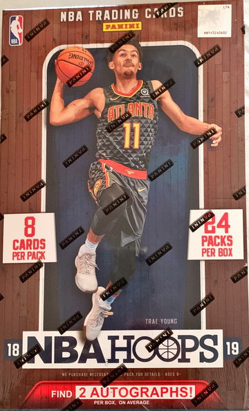 2018-19 NBA HOOPS SINGLE HOBBY BOX