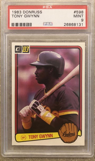 1983 tony Gwynn Donruss Psa 9