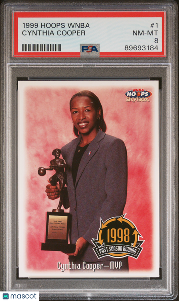 1999 Hoops WNBA Cynthia Cooper #1 PSA 8