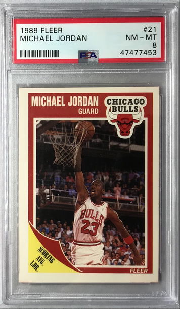 Michael Jordan 1989 Fleer #21 - PSA 8