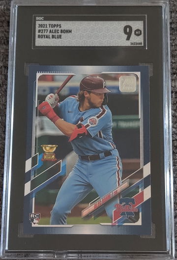 2021 Topps Alec Bohm #277 Royal Blue SGC 9