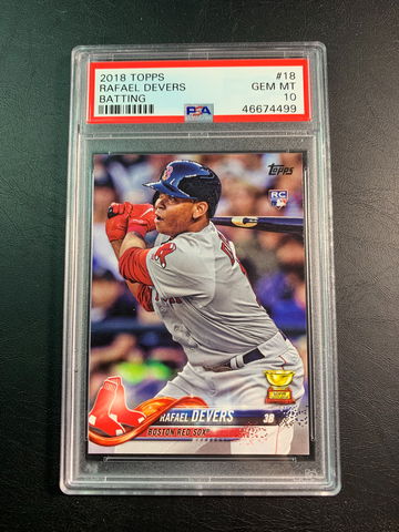 Rafael Devers 2018 Topps Rookie PSA 10.
