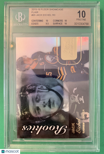 JACK EICHEL BGS 10 2015 FLEER SHOWCASE ROOKIE RC