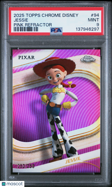 2025 Topps Chrome Disney Jessie #94 PSA 9
