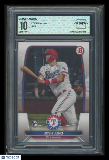 2023 Bowman Josh Jung #43 RC Arena Club 10