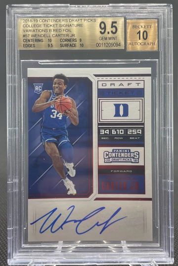 Wendell Carter Jr Contenders DP Red Foil