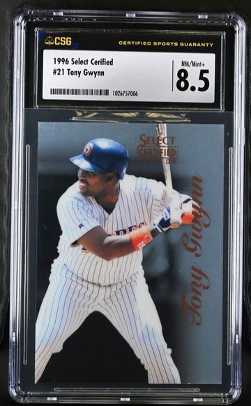 1996 Select Certified Tony Gwynn HOF CSG 8.5