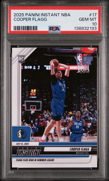 2025 Panini Instant NBA Cooper Flagg #17 /1 PSA 10