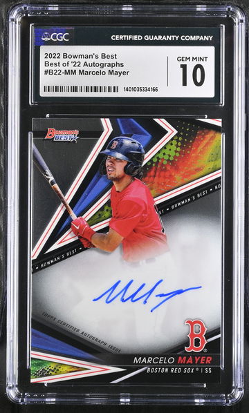 2022 BEST MARCELO MAYER BEST OF '22 AUTOGRAPHS #B22-MM CGC 10 BS.C3.33