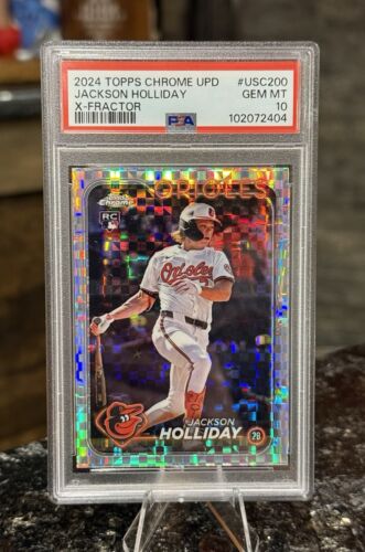 2024 Topps Chrome Update X-FRACTOR #USC200 JACKSON HOLLIDAY RC PSA 10 GEM MINT