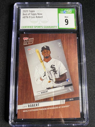 2020 Topps Luis Robert Best of Topps Now #BTN-9 CSG 9